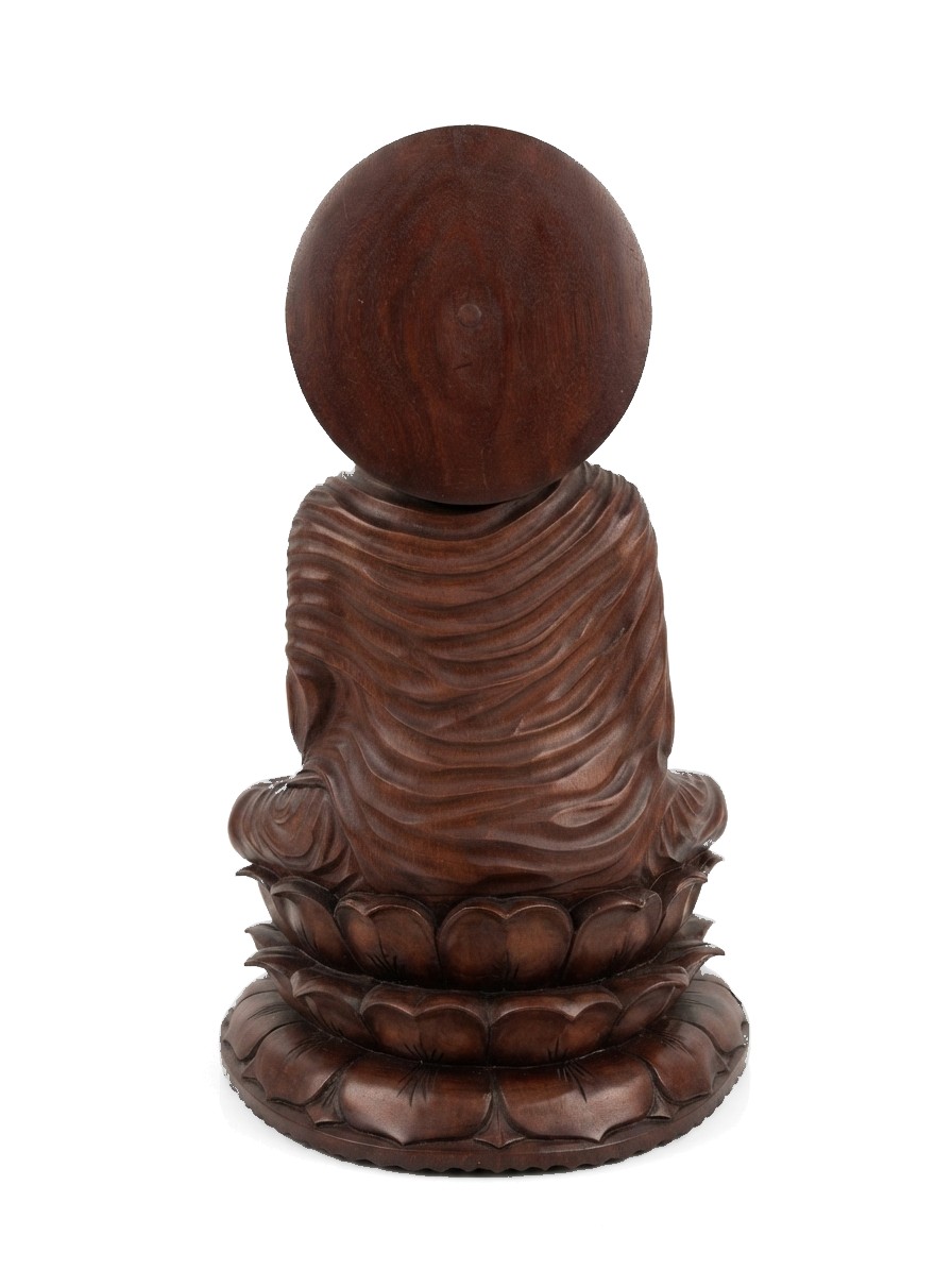 Buddha Statue Mahogany #000353, image 5 of 5