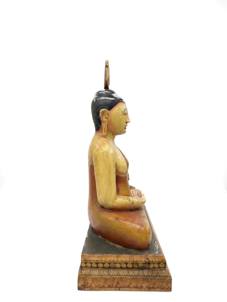 Buddha Statue Mahogany #000371, image 4 of 6