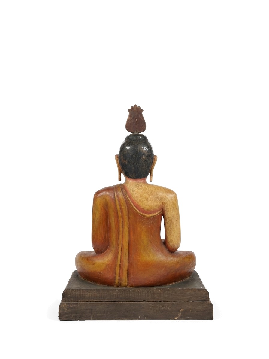 Buddha Statue Mahogany #000371, image 6 of 6