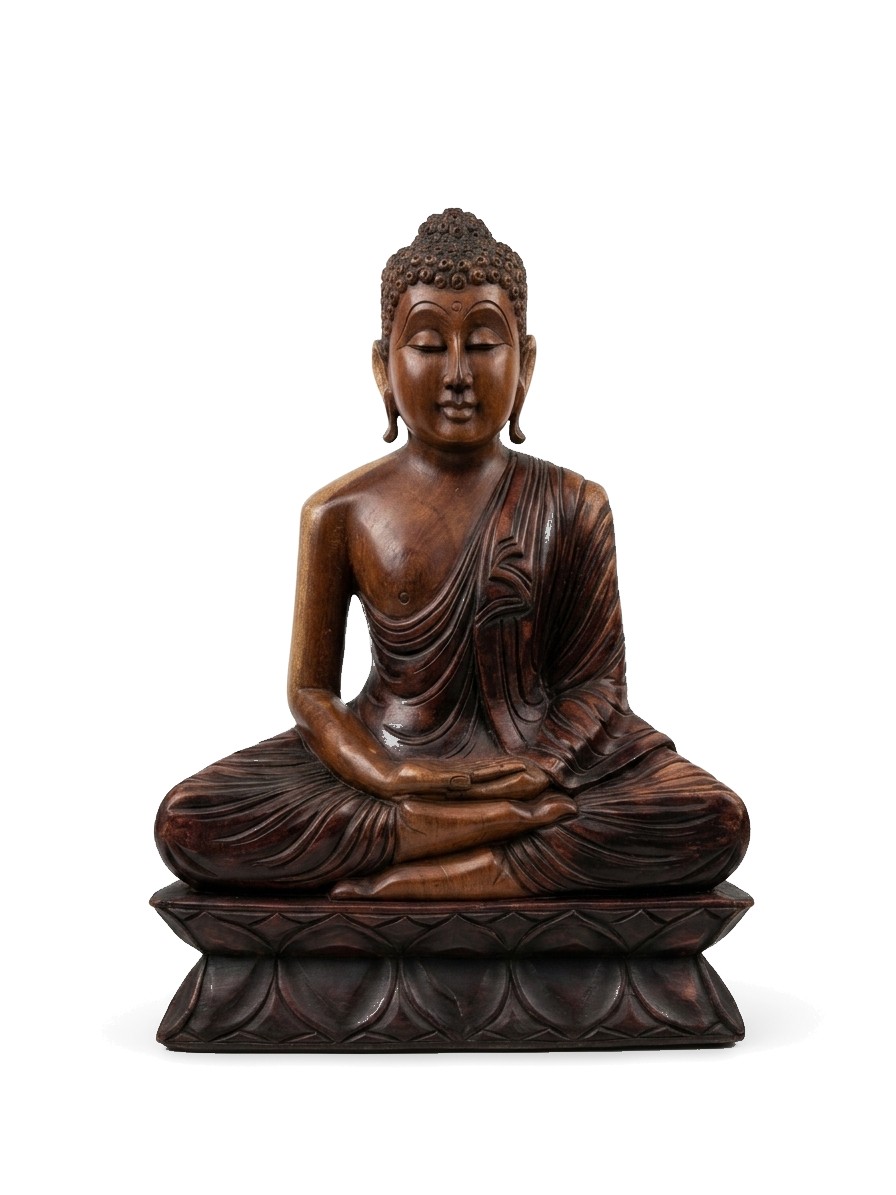 Buddha Statue Mahogany #000389