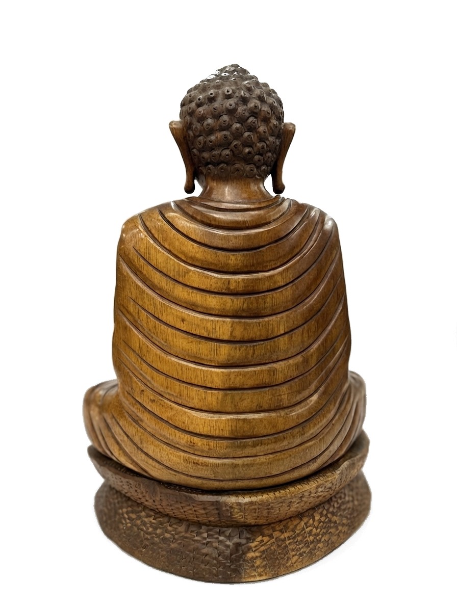 Buddha Statue Mahogany #000535, image 2 of 11