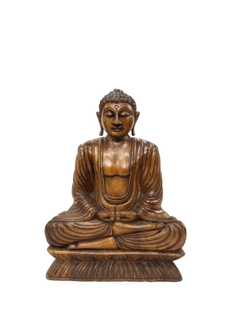 Buddha Statue Mahogany #000535