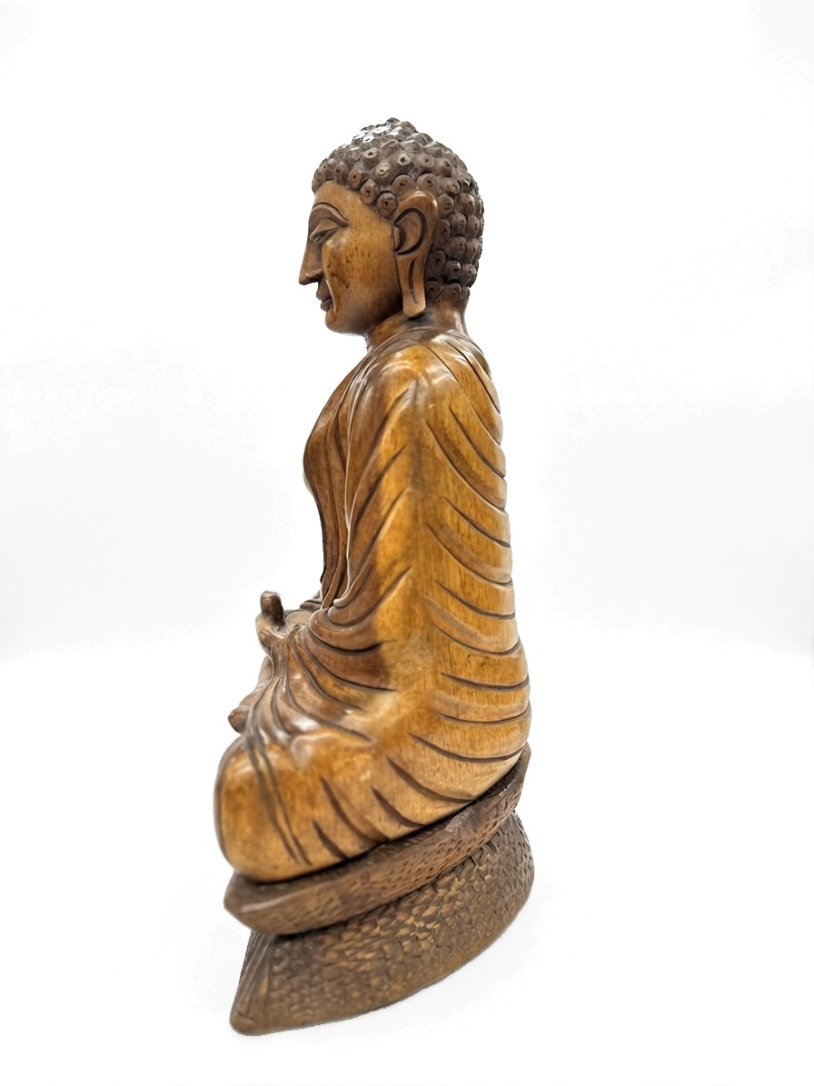 Buddha Statue Mahogany #000535, image 4 of 11