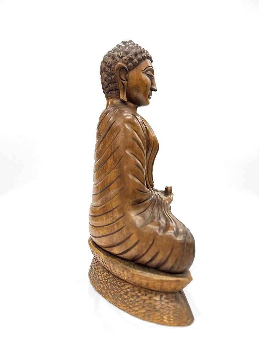Buddha Statue Mahogany #000535, image 5 of 11