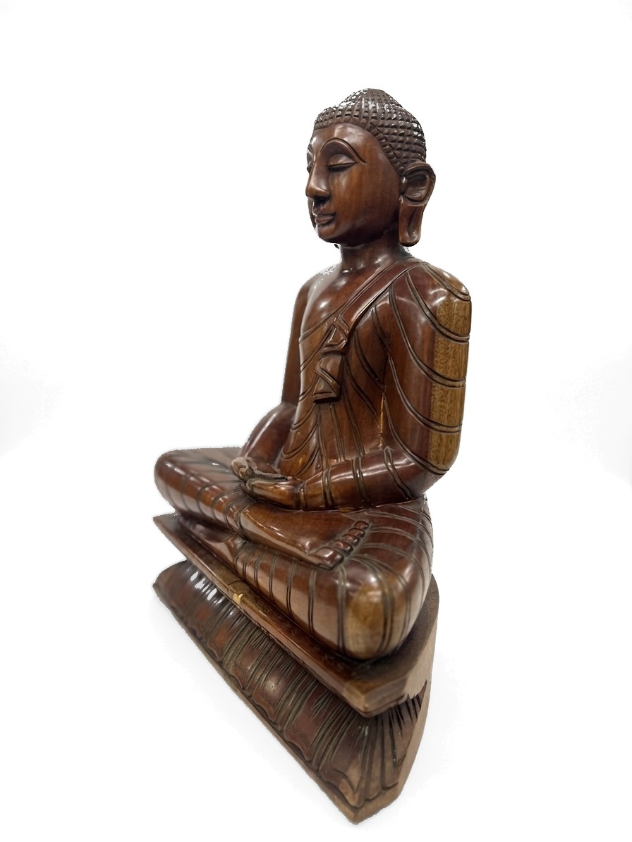 Buddha Statue Mahogany #000535, image 8 of 11
