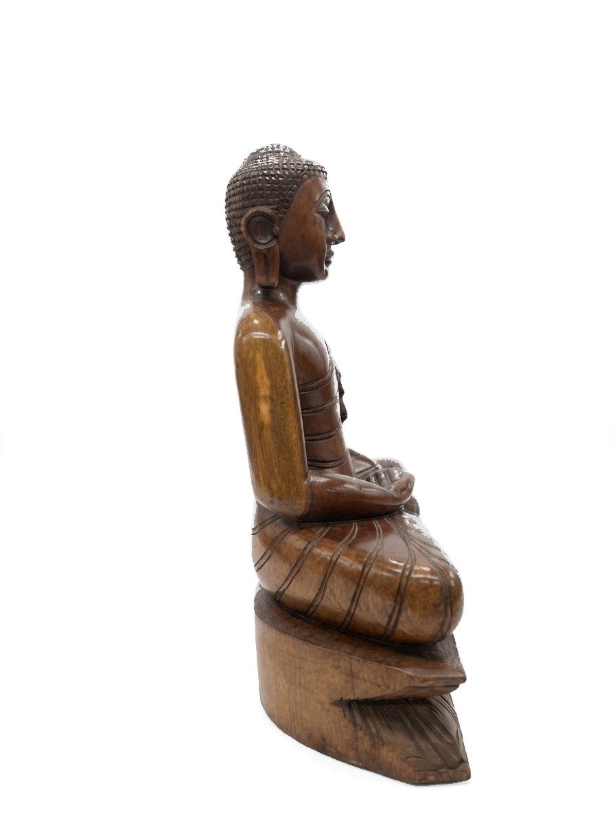 Buddha Statue Mahogany #000535, image 10 of 11