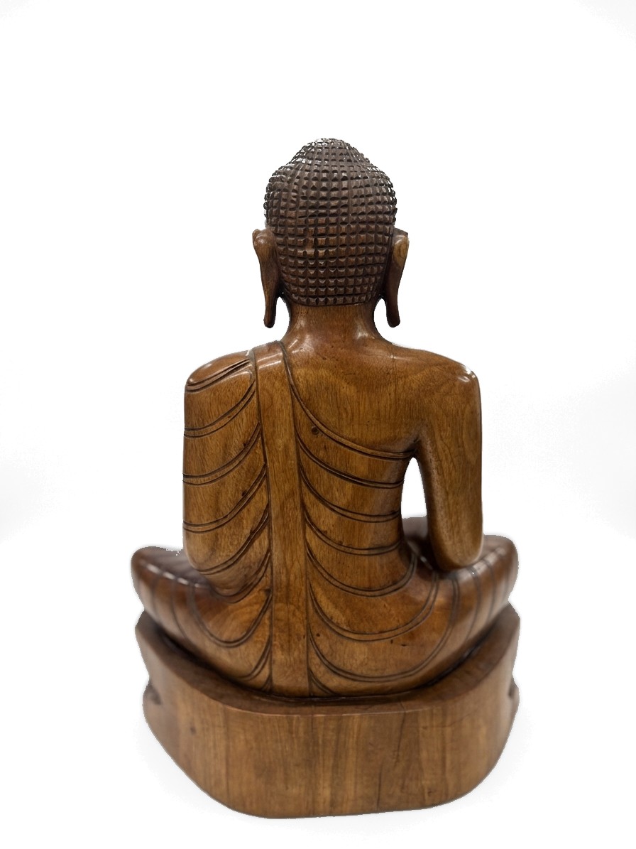 Buddha Statue Mahogany #000535, image 11 of 11
