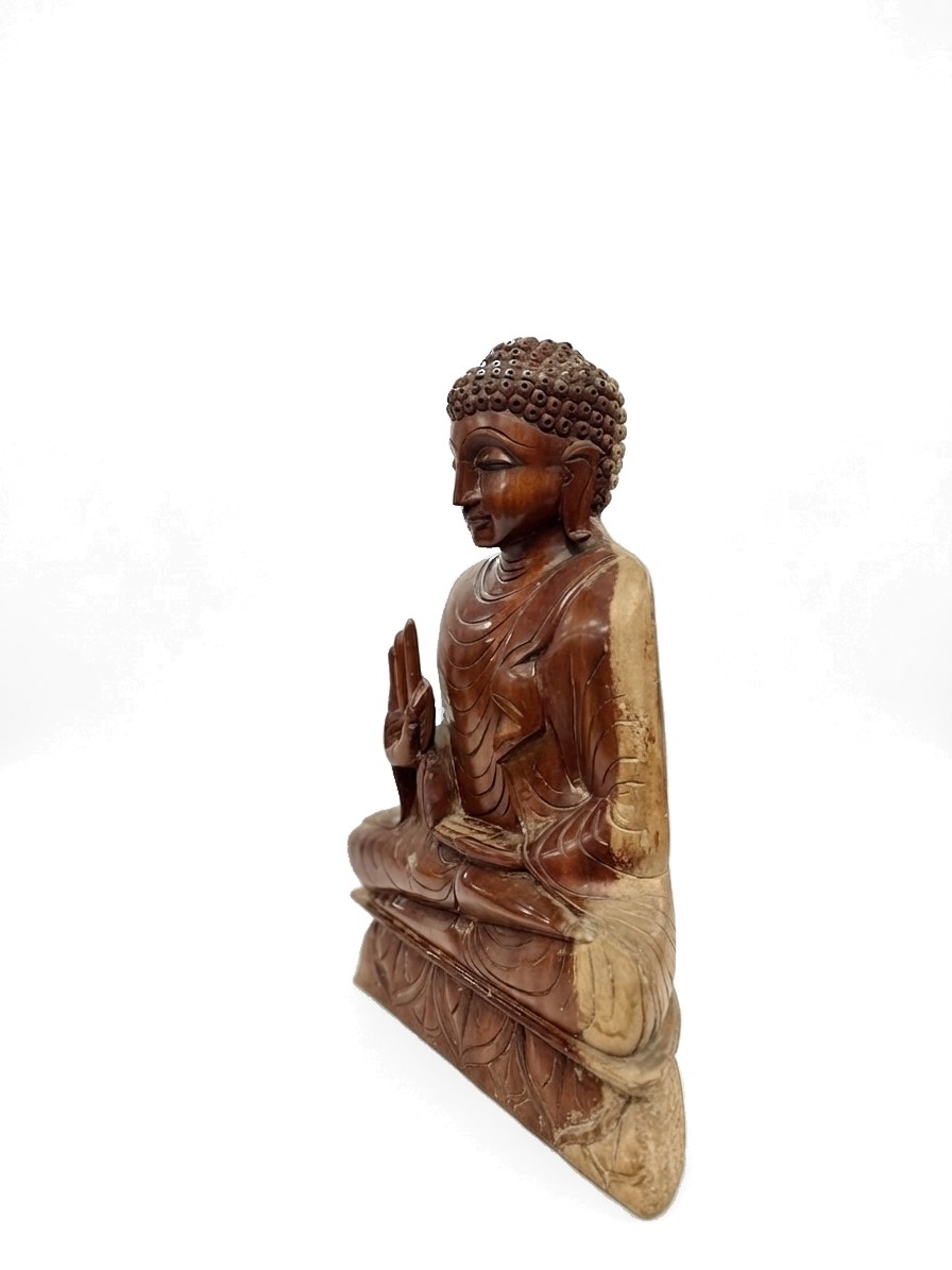 Buddha Statue Mahogany #000535, image 4 of 12