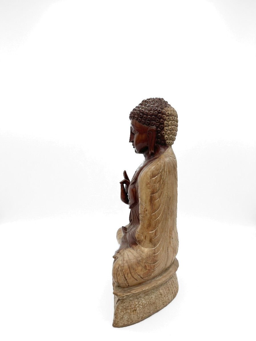 Buddha Statue Mahogany #000535, image 6 of 12