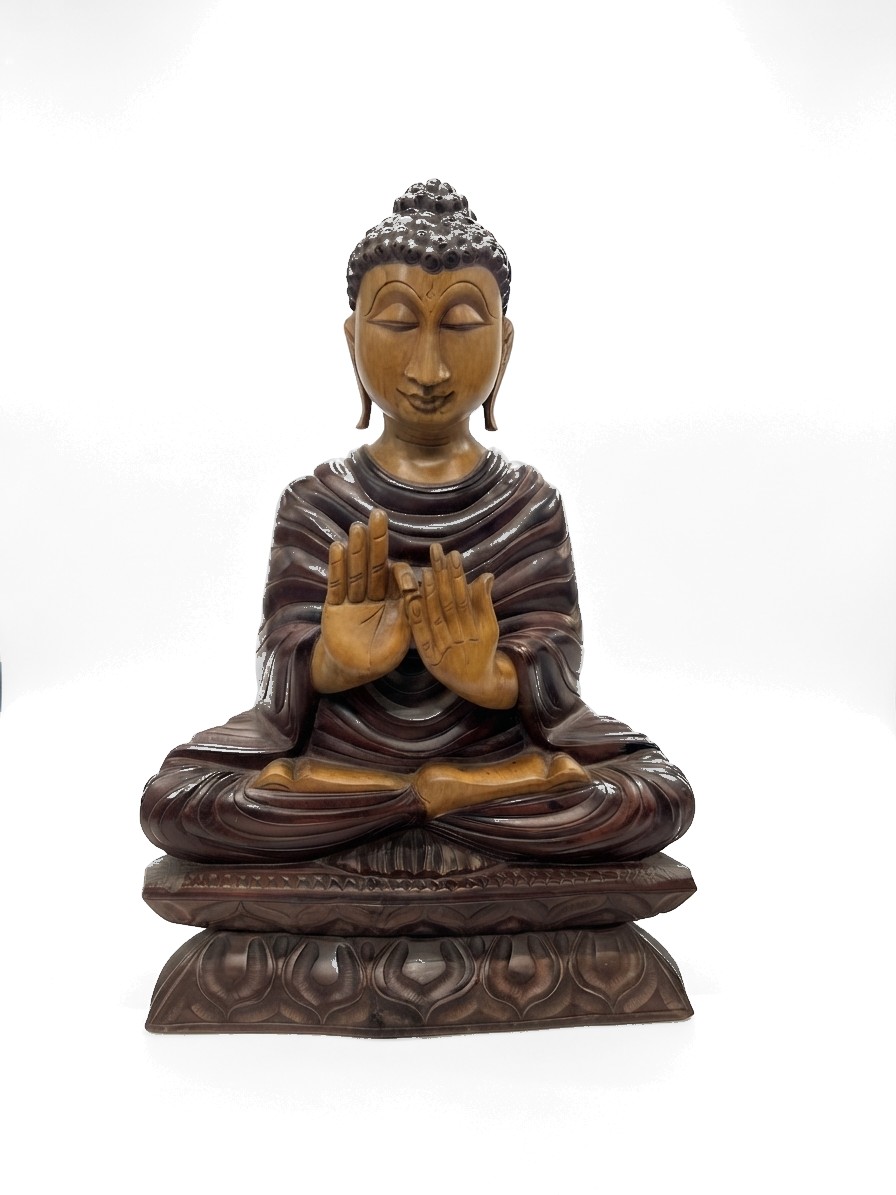 Buddha Statue Mahogany #000535, image 7 of 12