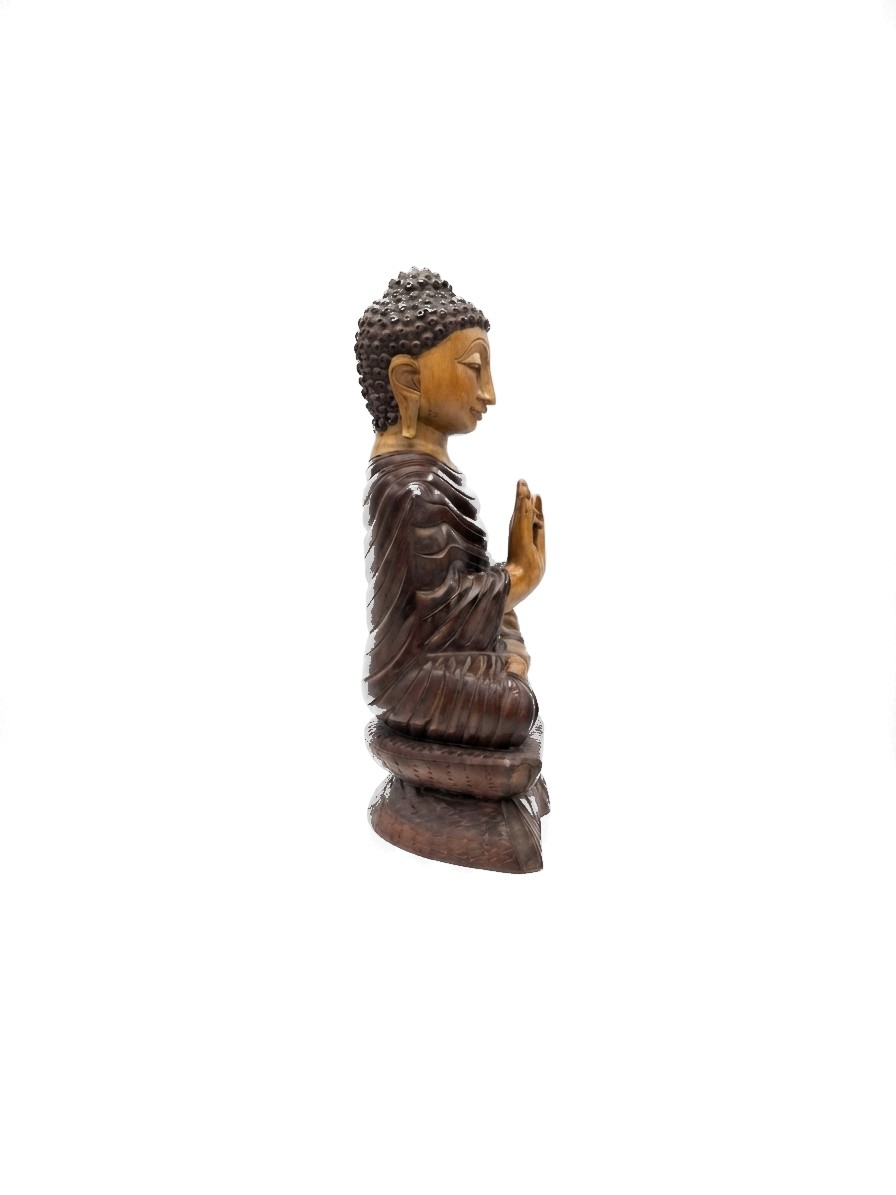 Buddha Statue Mahogany #000535, image 8 of 12