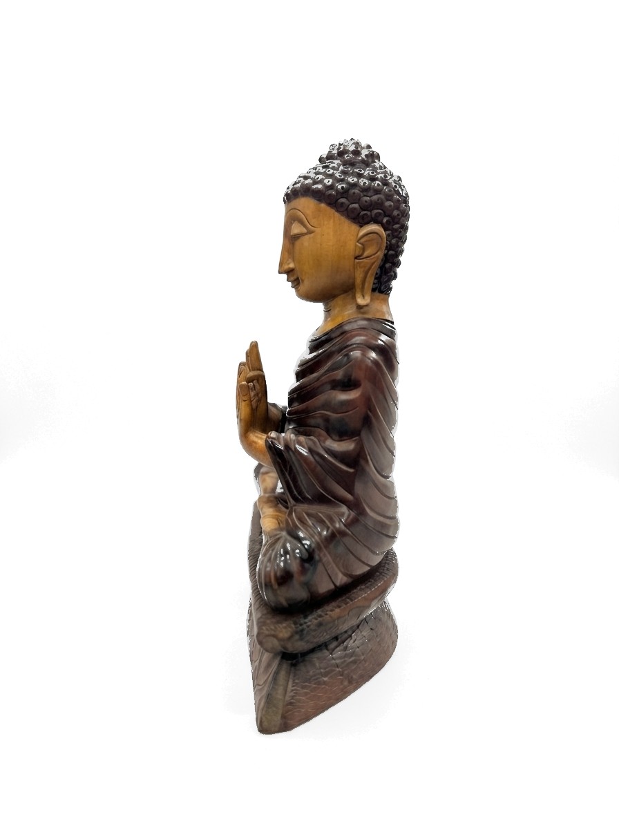 Buddha Statue Mahogany #000535, image 9 of 12