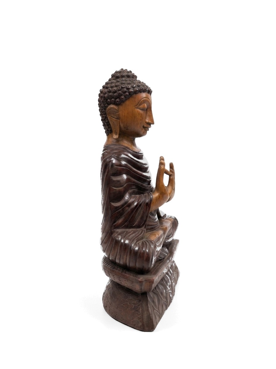 Buddha Statue Mahogany #000535, image 10 of 12