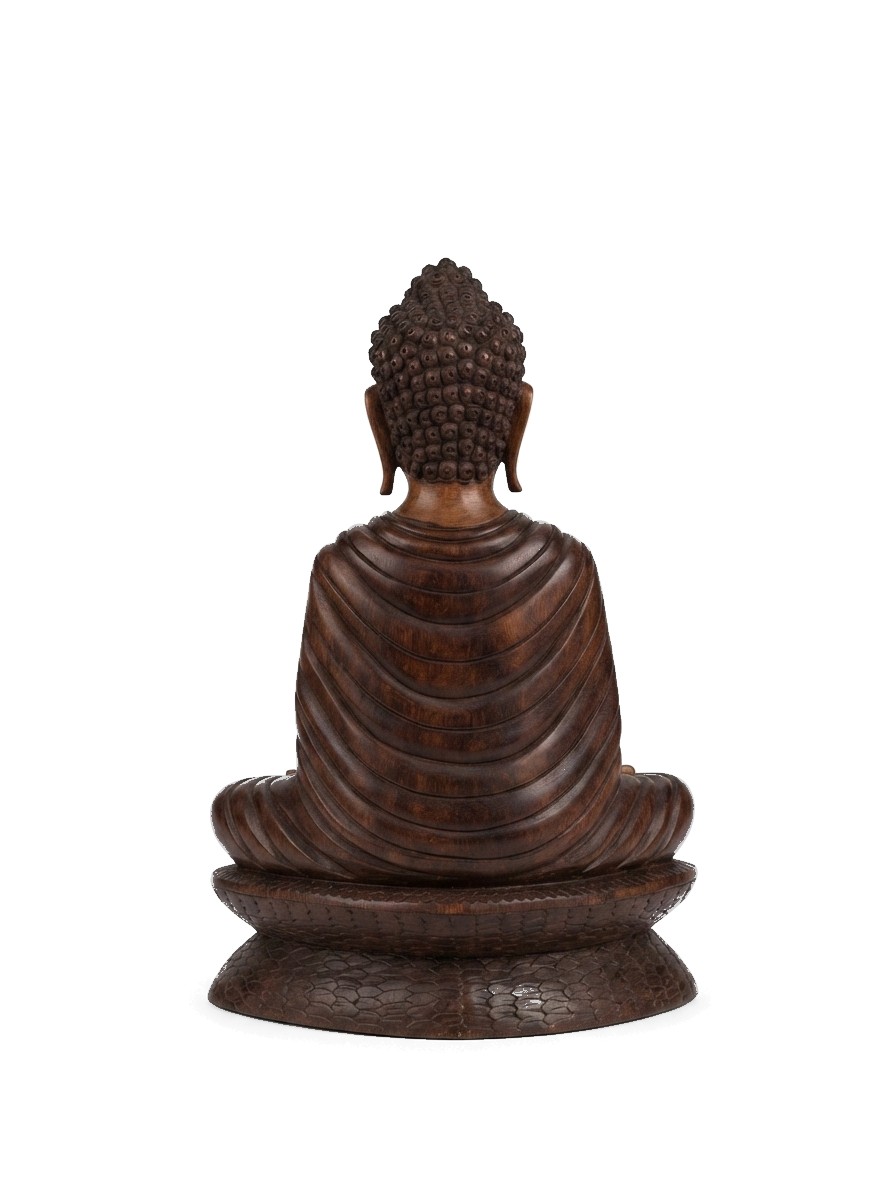 Buddha Statue Mahogany #000535, image 11 of 12