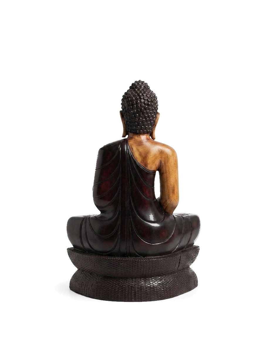 Buddha Statue Mahogany #008005, image 4 of 4