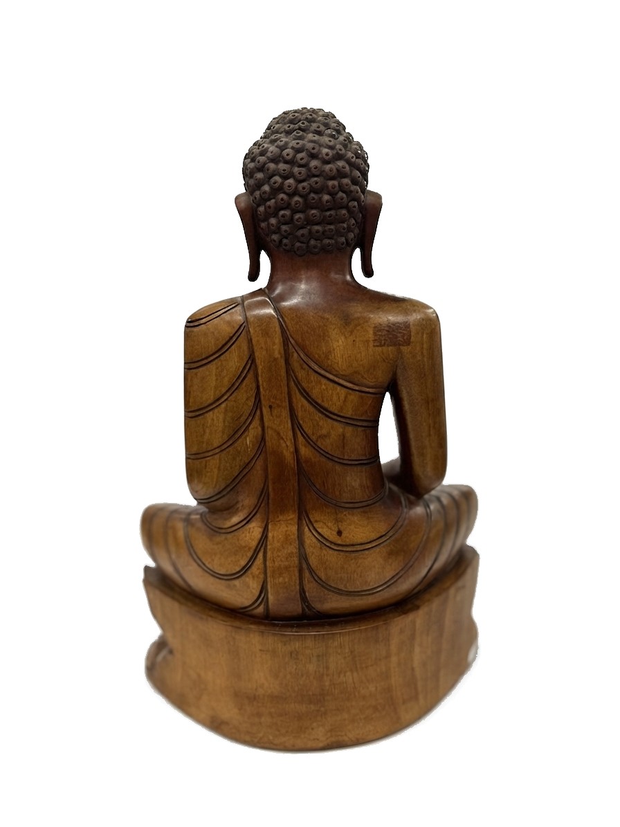 Buddha Statue Teak #000395, image 5 of 5