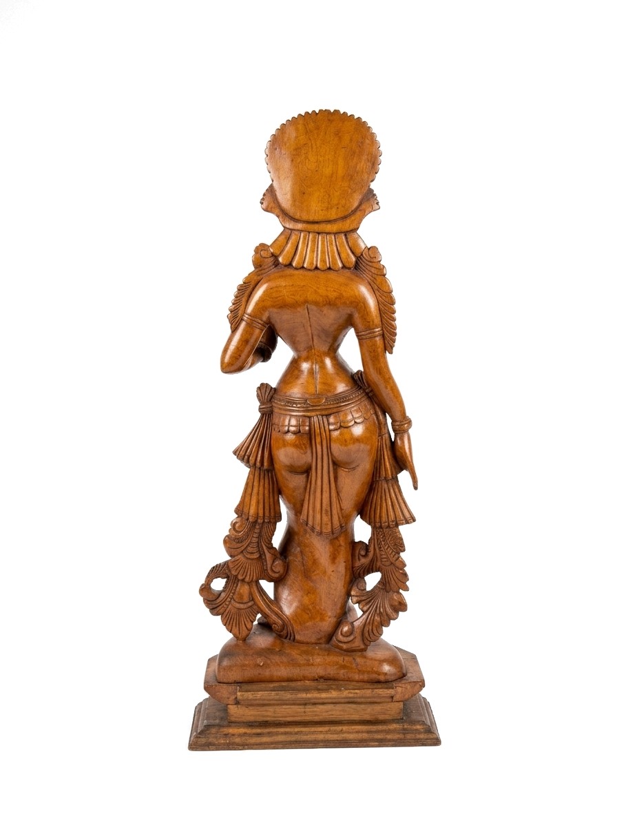 Devi Statue Teak #000432, image 4 of 4