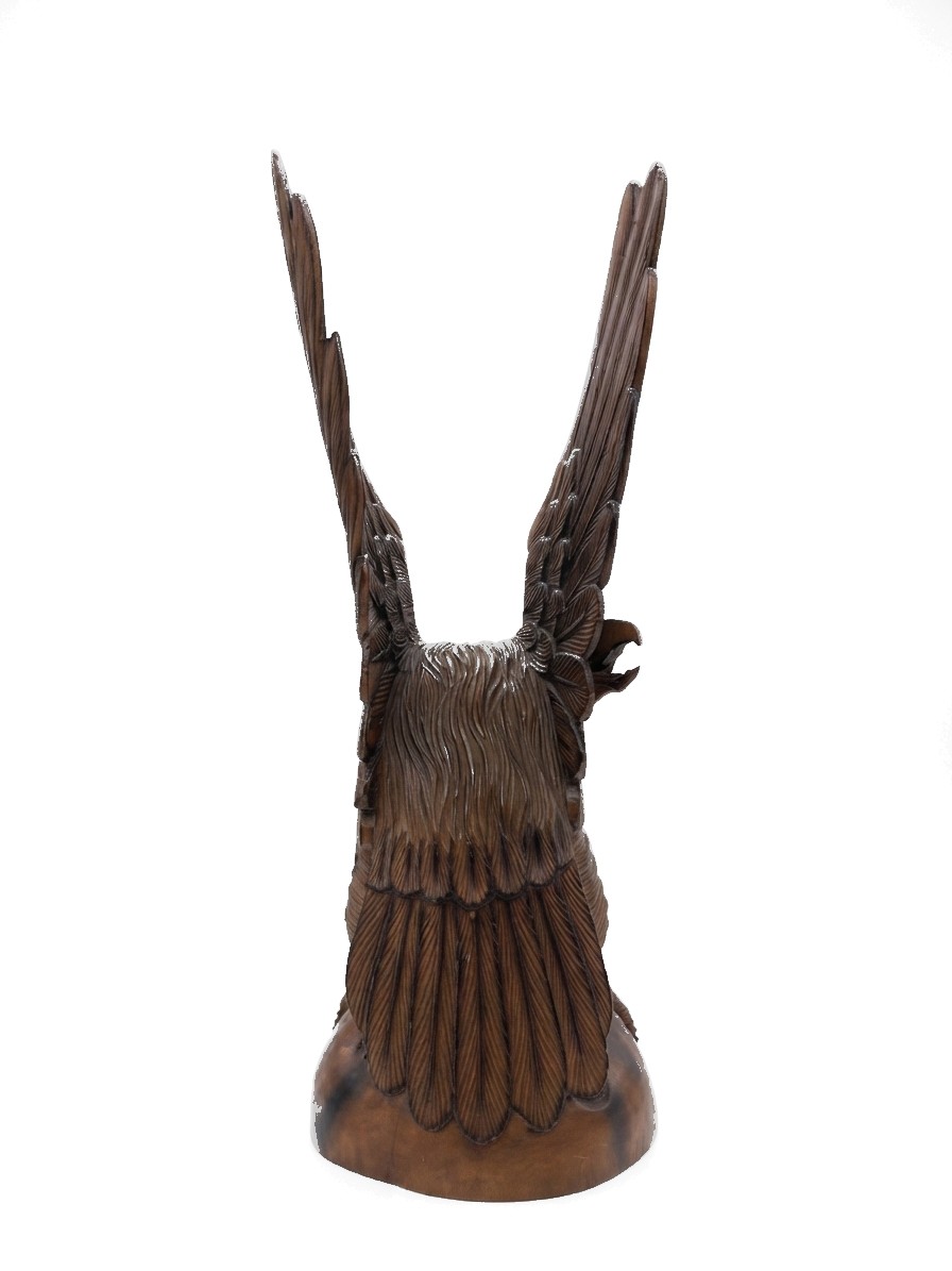 Eagle Statue Teak #002050, image 5 of 6