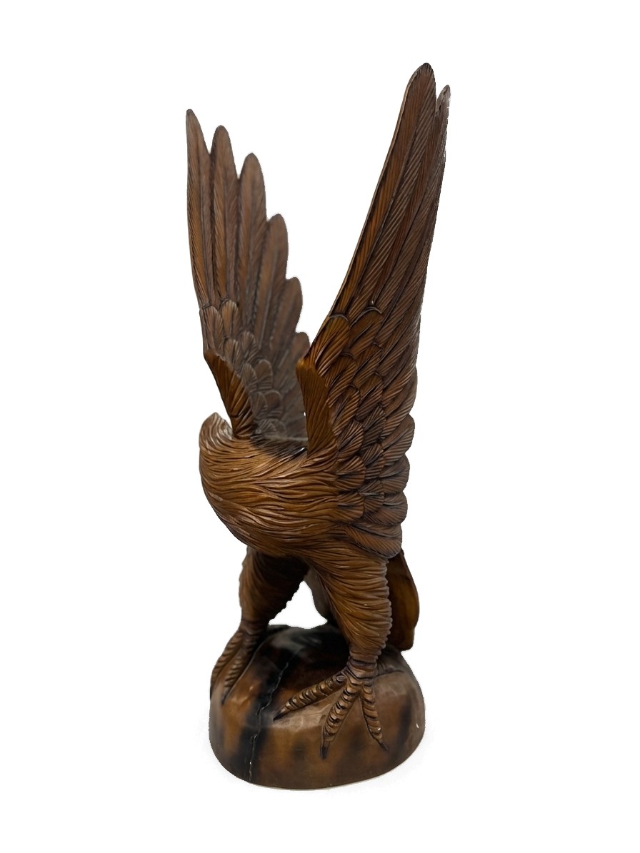 Eagle Statue Teak #002050, image 6 of 6