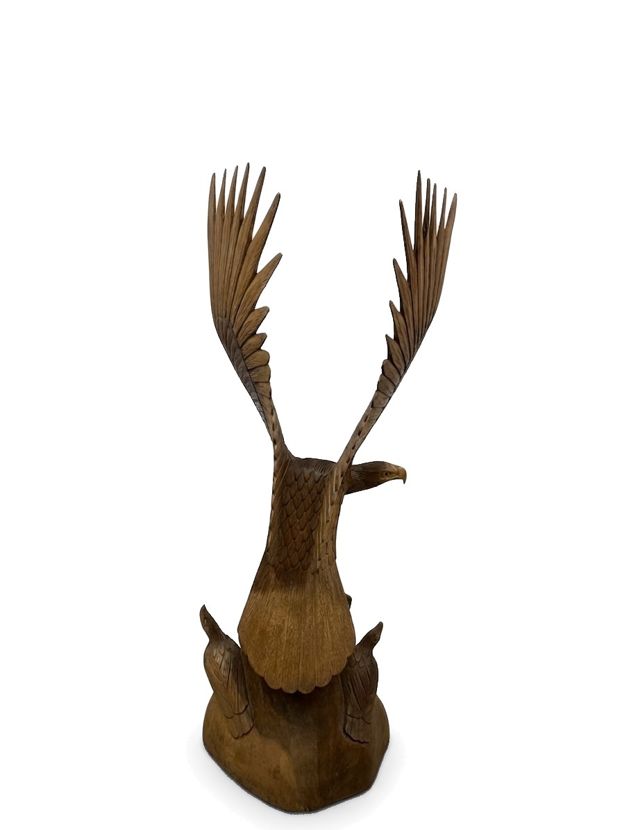 Eagle With Babys Teak #008000, image 2 of 6