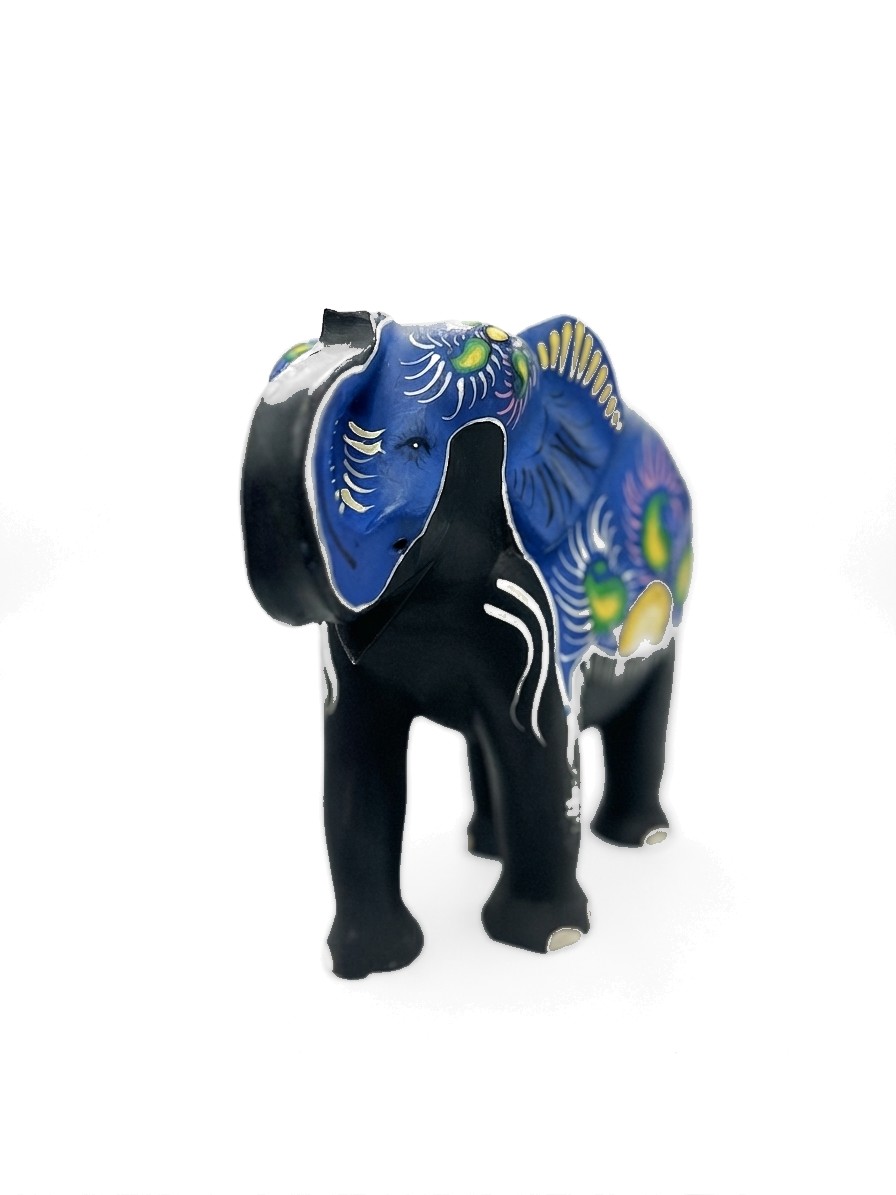 Elephant Statue Mahogany #000220, image 2 of 7