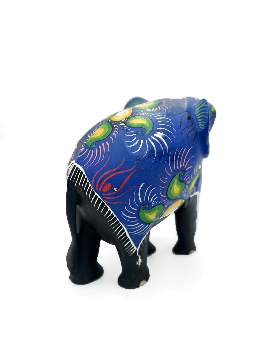 Elephant Statue Mahogany #000220, image 5 of 7