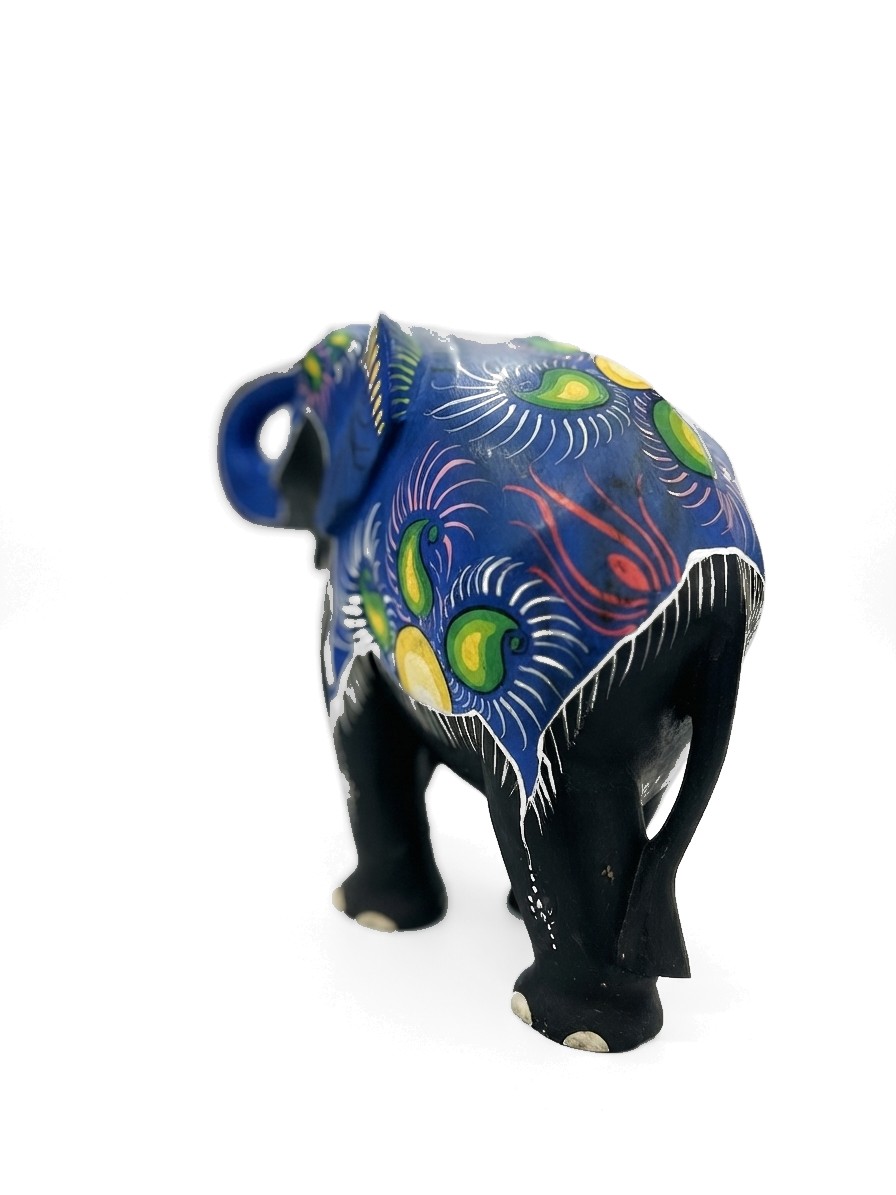 Elephant Statue Mahogany #000220, image 6 of 7
