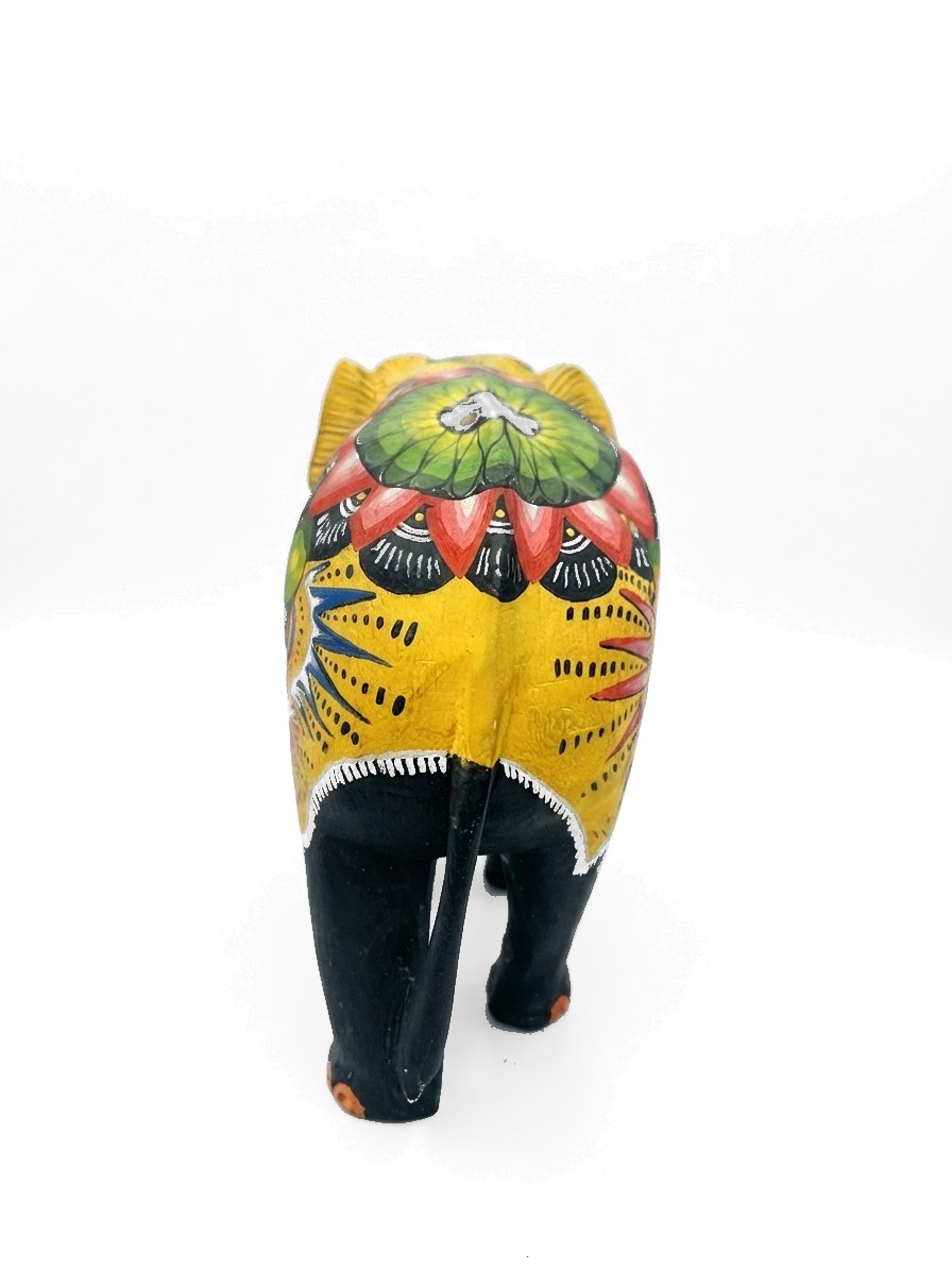 Elephant Statue Mahogany #008006, image 6 of 13