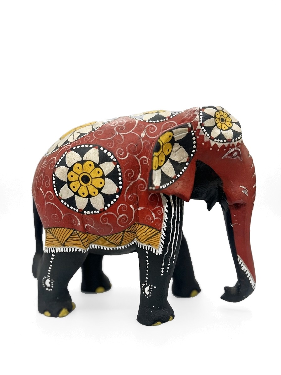 Elephant Statue Mahogany #008006, image 9 of 13