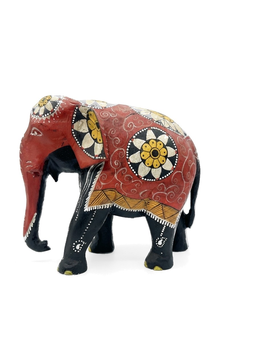 Elephant Statue Mahogany #008006, image 10 of 13