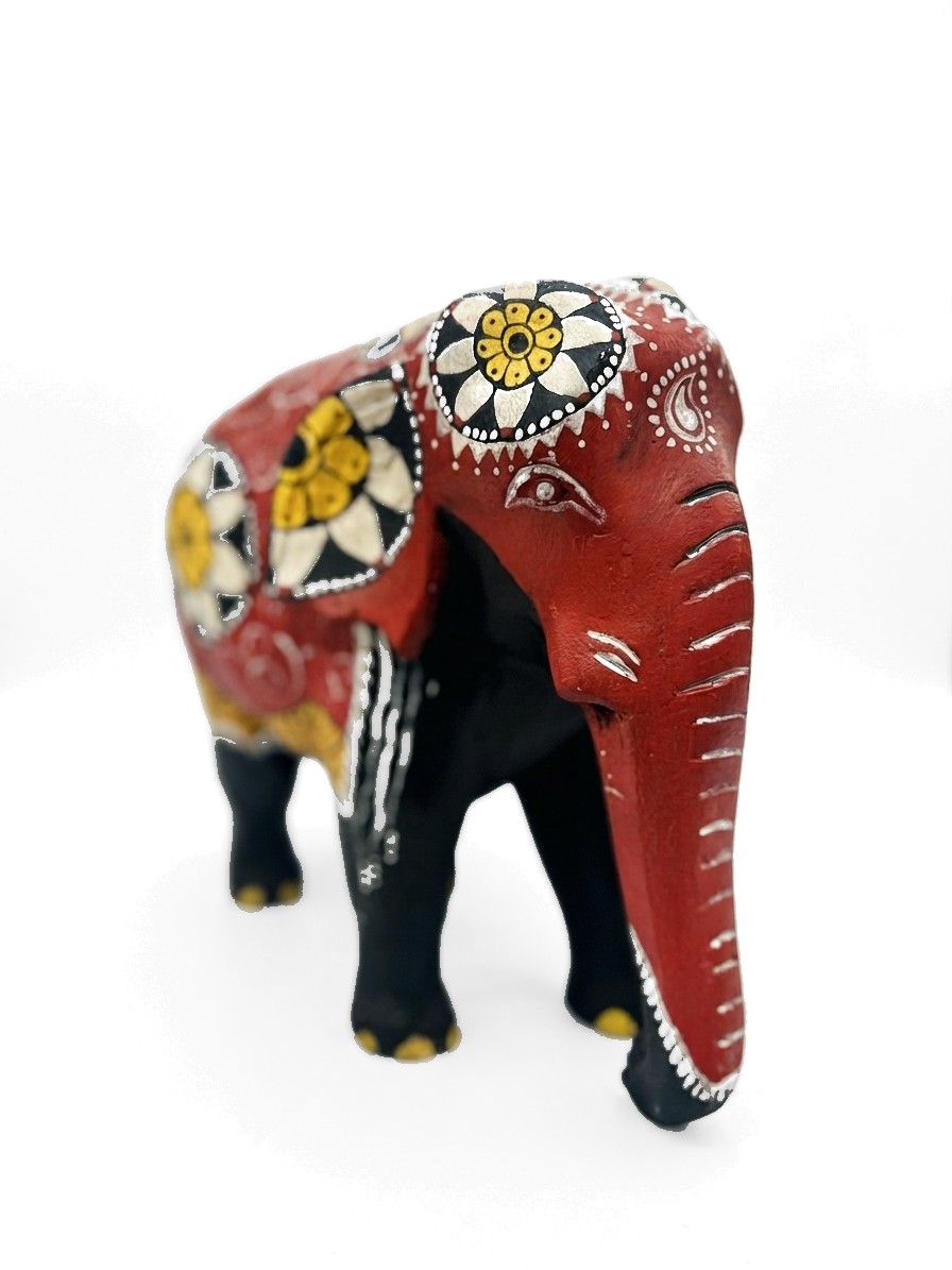Elephant Statue Mahogany #008006, image 11 of 13