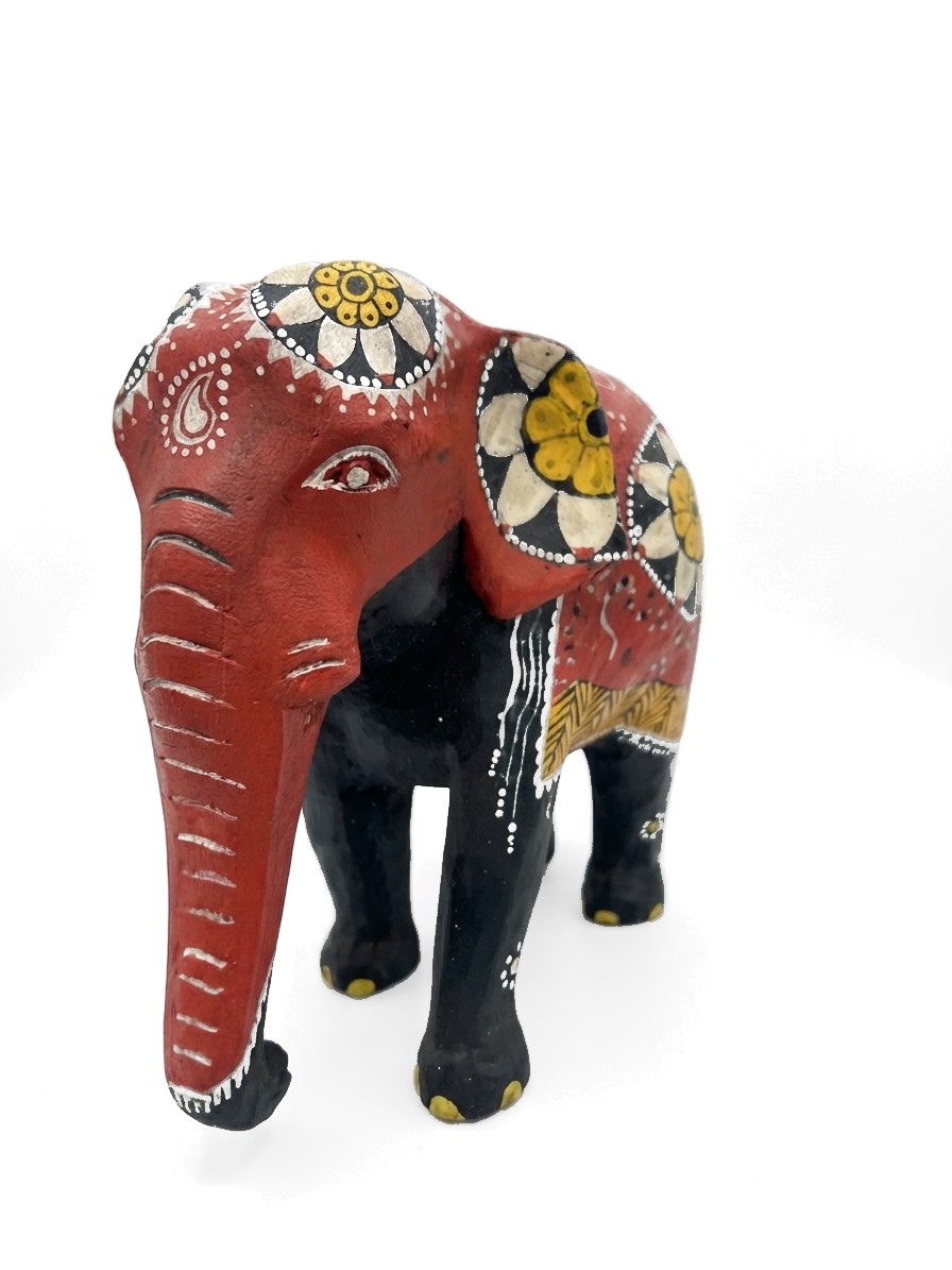 Elephant Statue Mahogany #008006, image 12 of 13