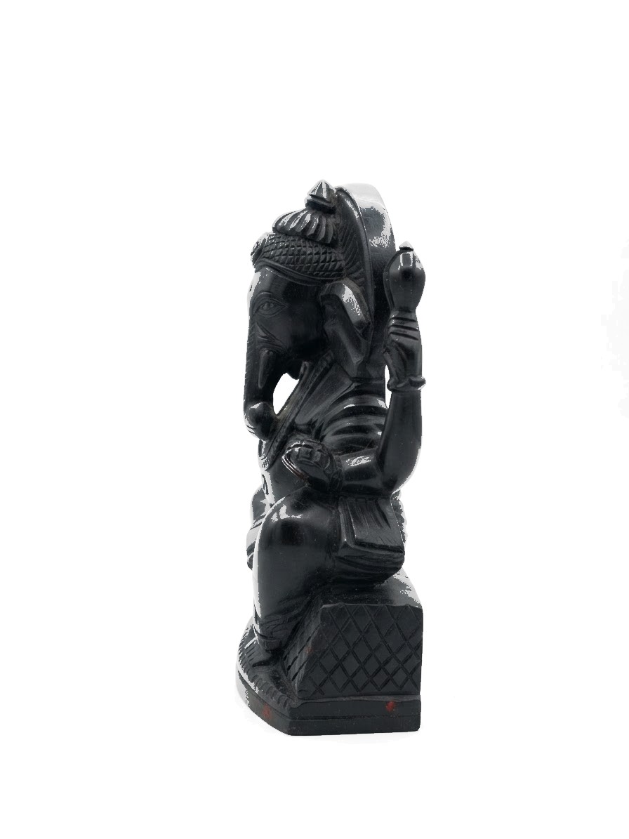 Ganesh Statue Mahogany #000930, image 2 of 11