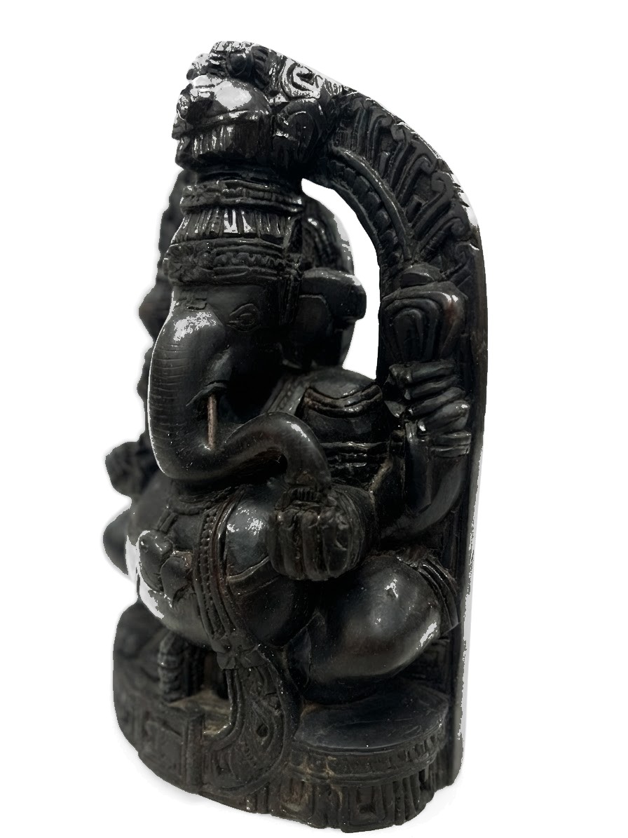 Ganesh Statue Mahogany #000930, image 5 of 11