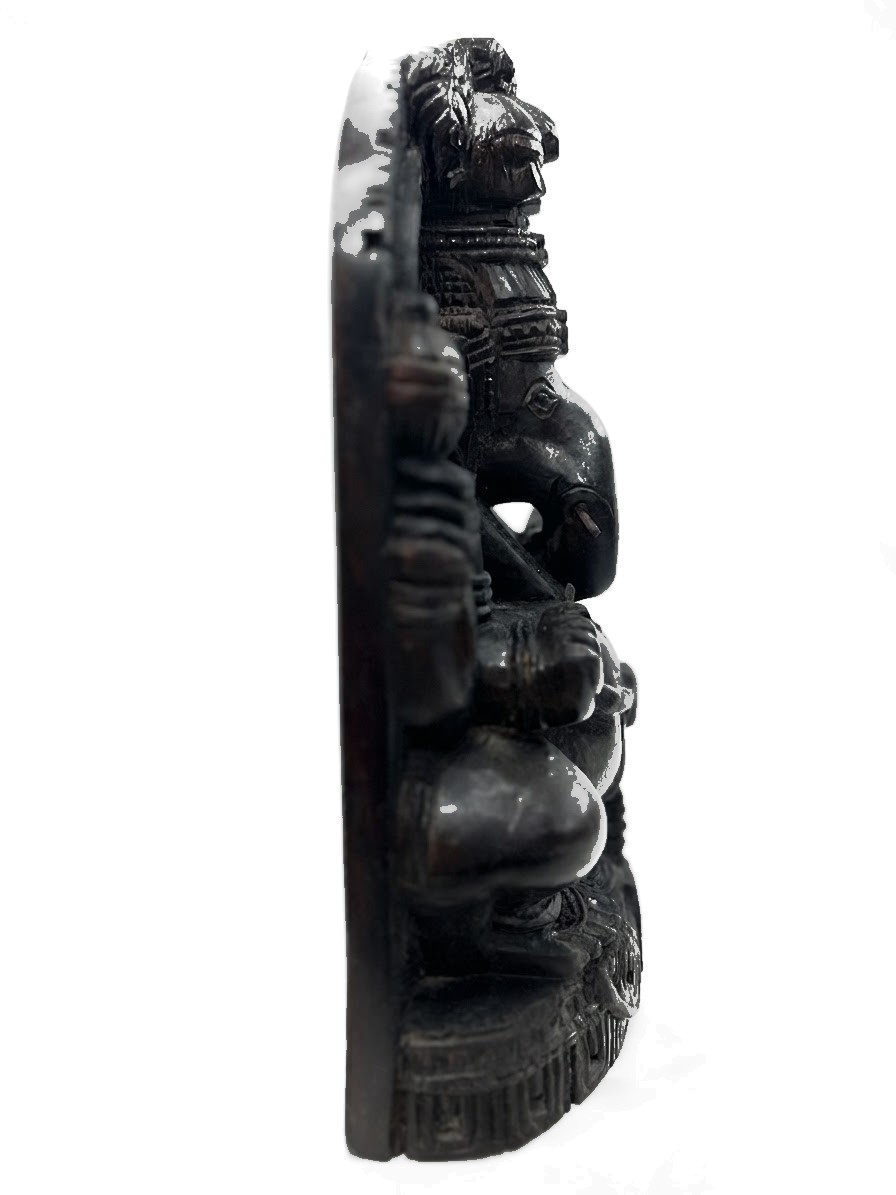 Ganesh Statue Mahogany #000930, image 8 of 11