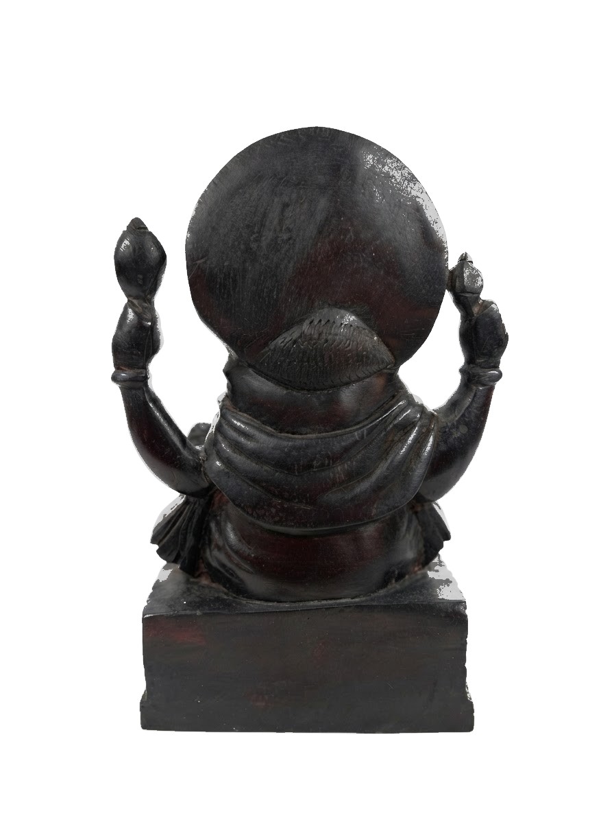 Ganesh Statue Mahogany #000930, image 11 of 11