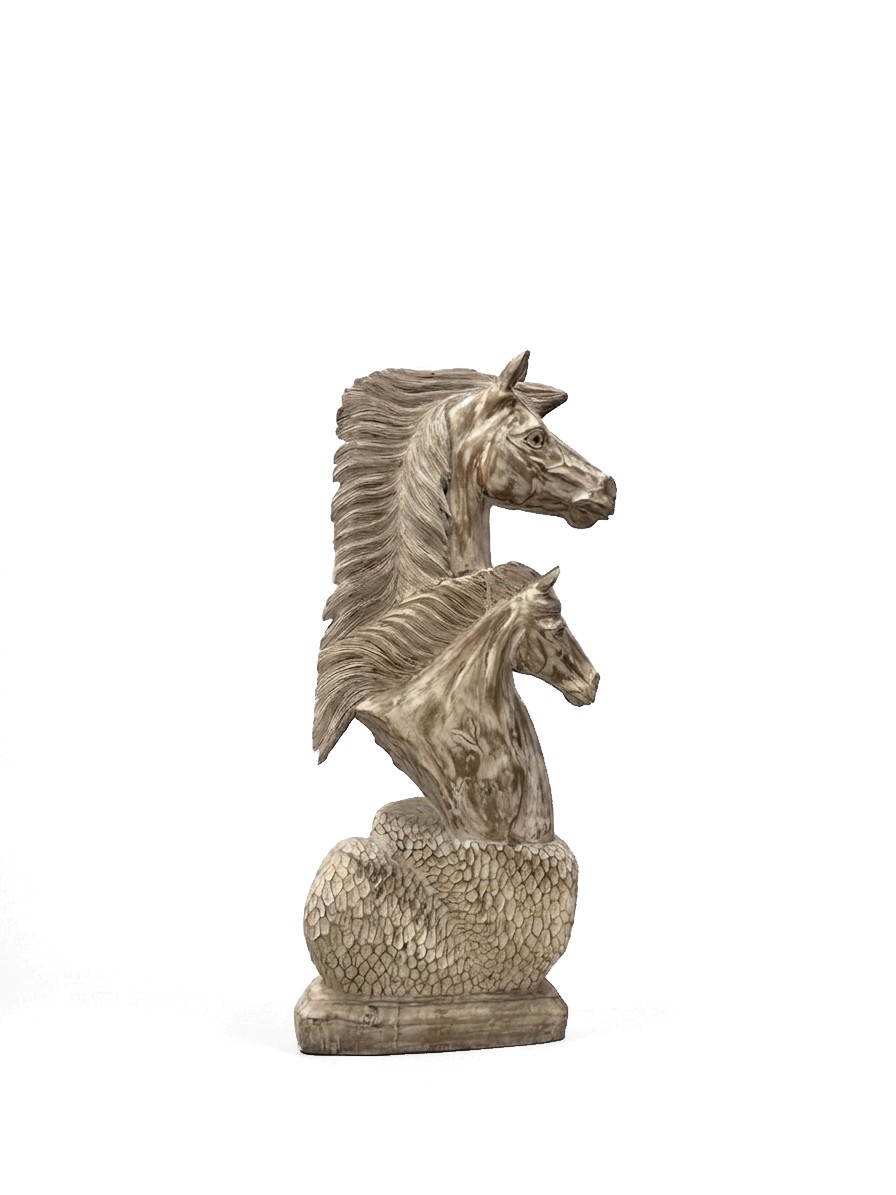 Horse Head White Teak #000113, image 5 of 5