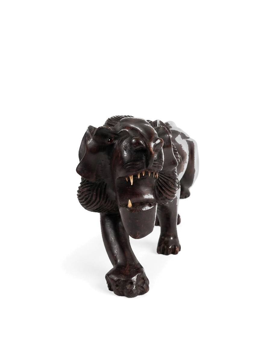 Lion Statue Mahogany #000125, image 5 of 5