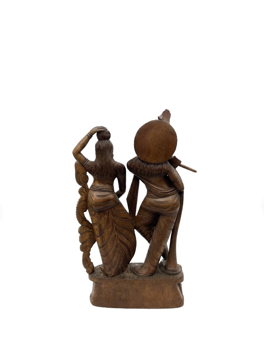 Radakrishna Statue Mahogany #000434, image 2 of 5