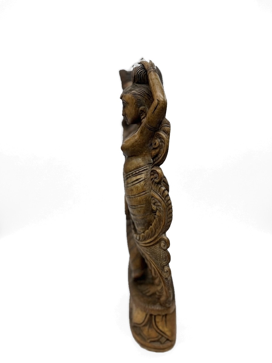 Radakrishna Statue Mahogany #000434, image 3 of 5