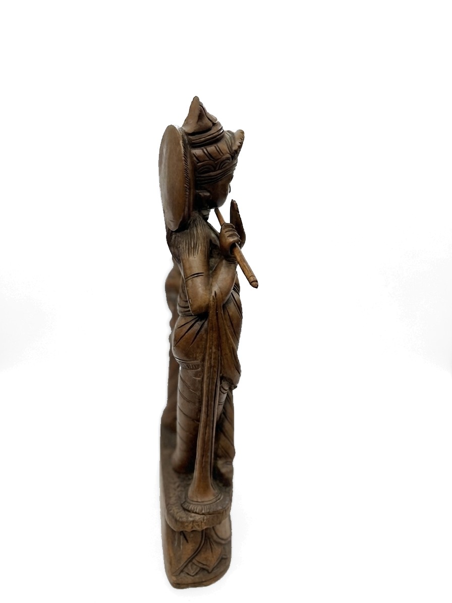 Radakrishna Statue Mahogany #000434, image 4 of 5
