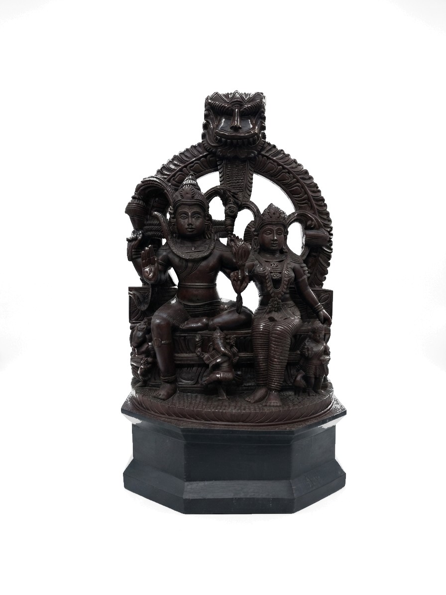 Shiva Parvathi Mahogany #000874