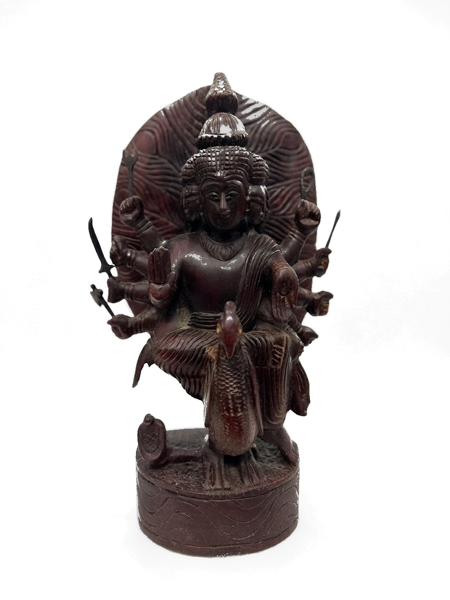 Skanda God Mahogany #000926