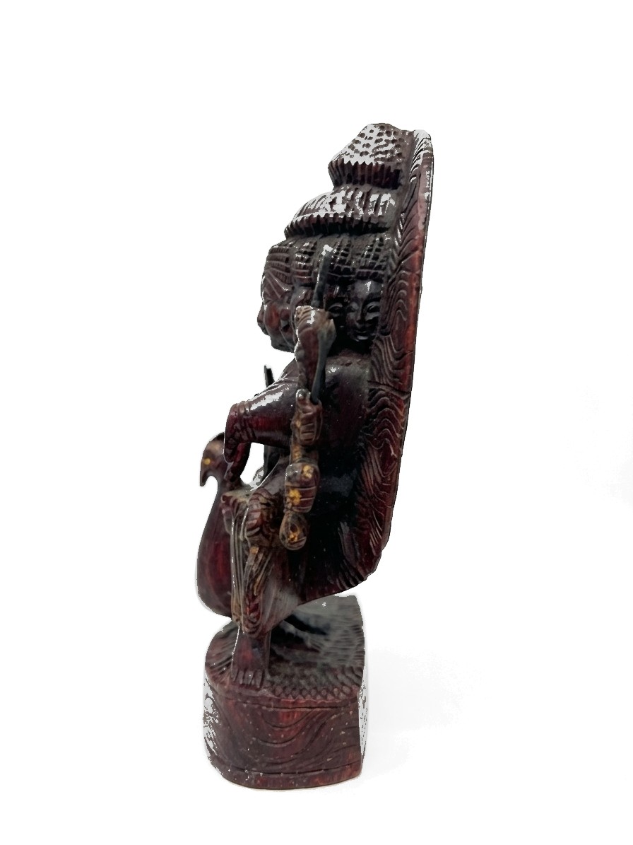 Skanda God Mahogany #000926, image 3 of 6