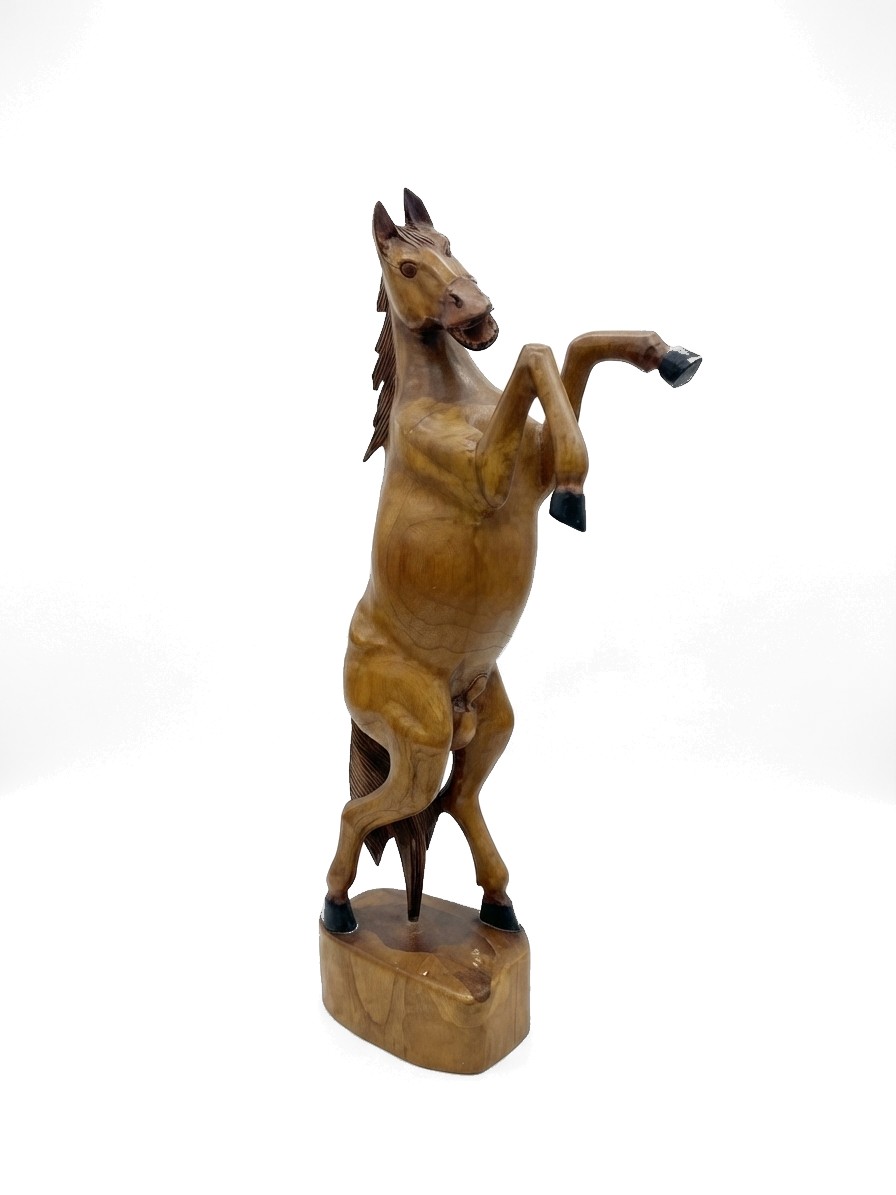 Standing Horse Teak #000210