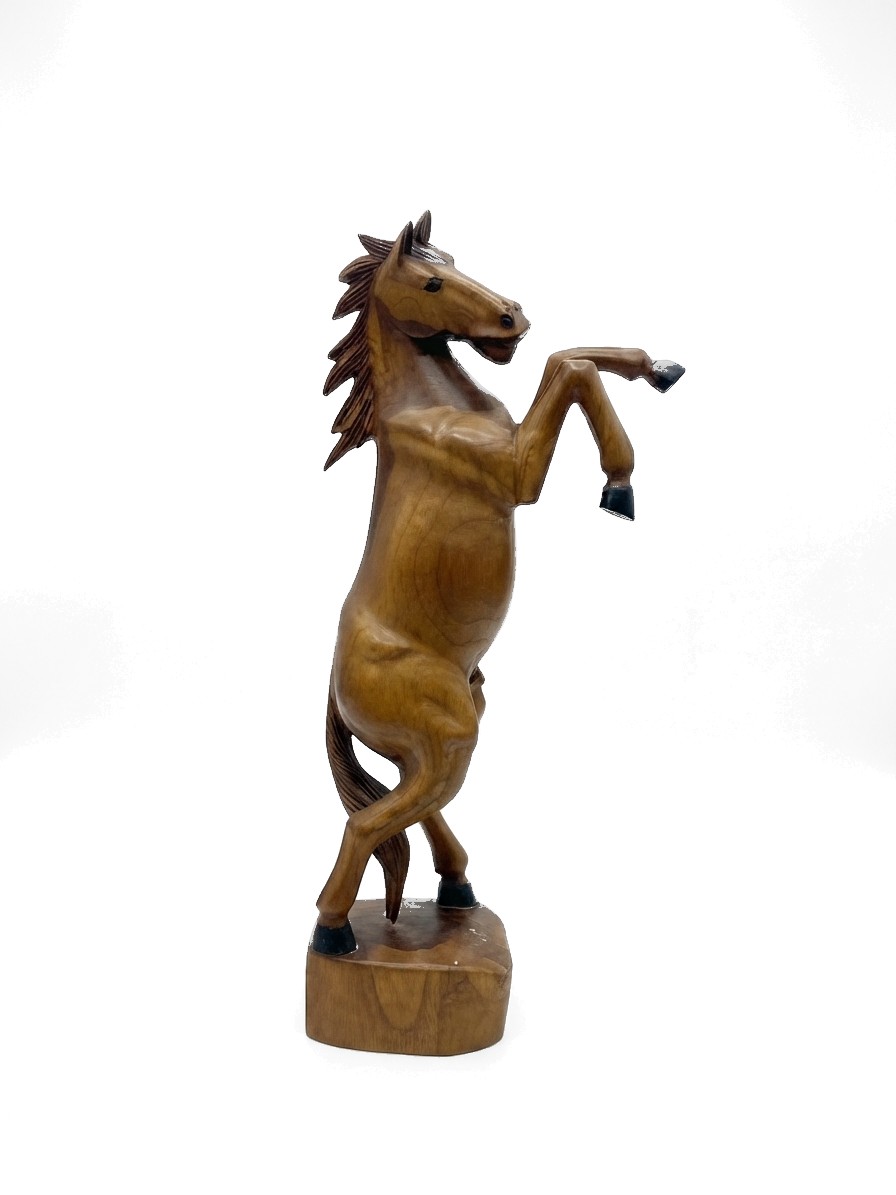 Standing Horse Teak #000210, image 2 of 7