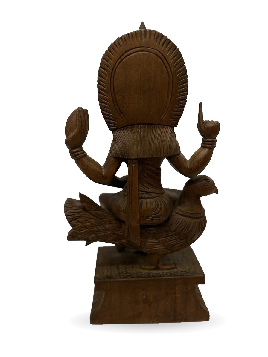 Vishnu Statue Mahogany #000436, image 4 of 6