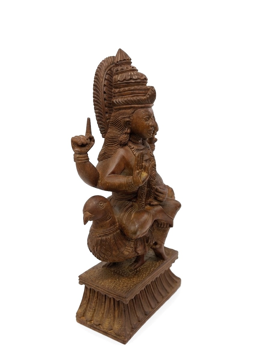 Vishnu Statue Mahogany #000436, image 5 of 6