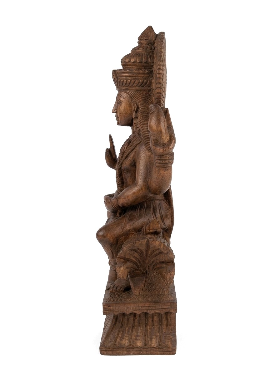 Vishnu Statue Mahogany #000436, image 6 of 6